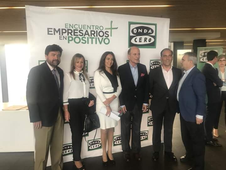 Representantes de la Cámara de Comercio de Badajoz, COEBA y CREEX participaron ayer en el I Encuentro de Empresarios en Positivo