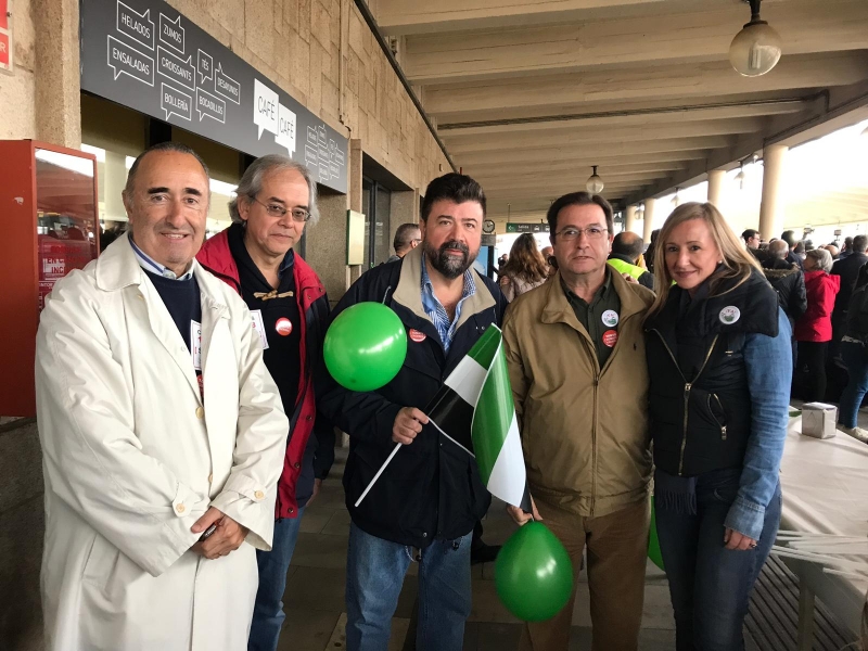 Cámara, Coeba y CREEX reivindicaron ayer en Cáceres un Tren Digno para Extremadura 