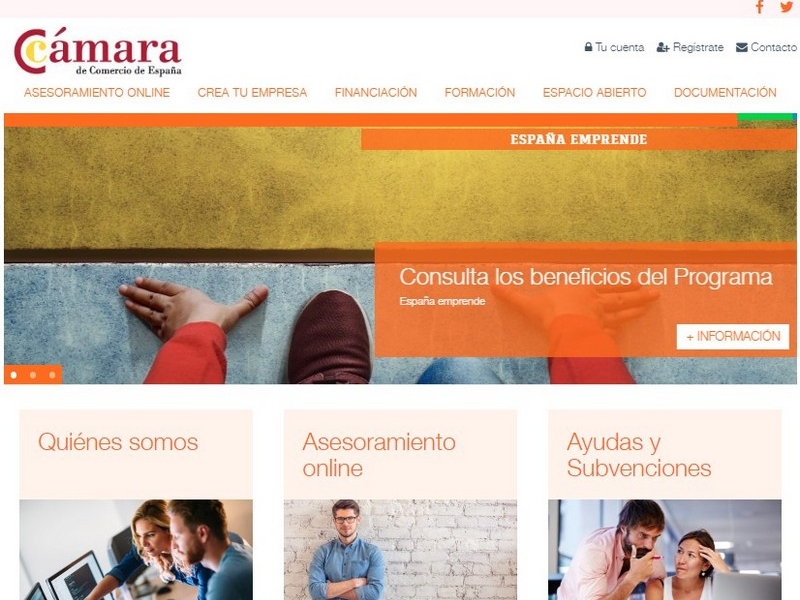 La Cámara de España pone en marcha una nueva web para emprendedores