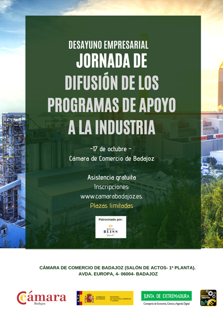 DESAYUNO EMPRESARIAL- JORNADA DE DIFUSIÓN DE LOS PROGRAMAS DE APOYO A LA INDUSTRIA 