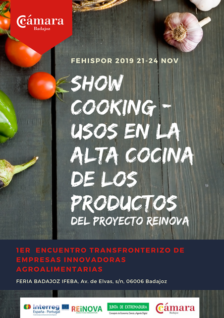 BADAJOZ- Show-Cooking: Usos en la alta cocina de los productos Reinova