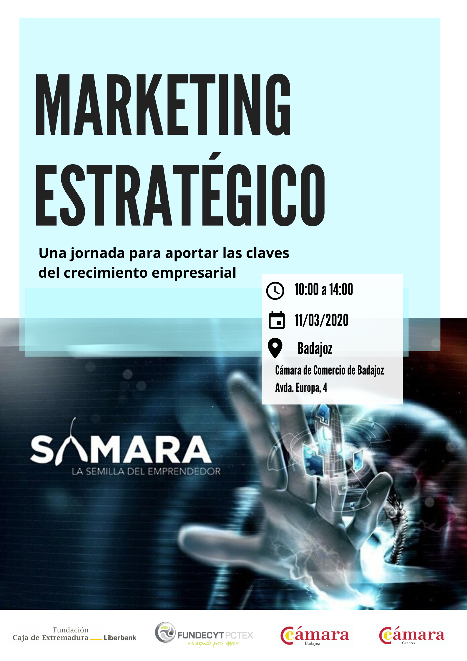 BADAJOZ- Jornada formativa: MARKETING ESTRATÉGICO- SAMARA EMPRENDE