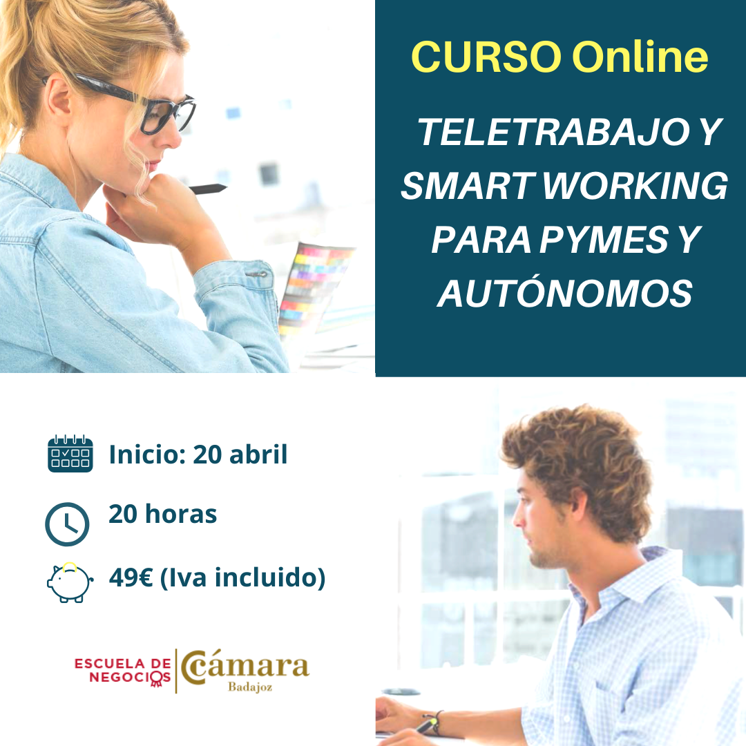 CURSO ONLINE: Teletrabajo y smart working para PYMES y autónomos