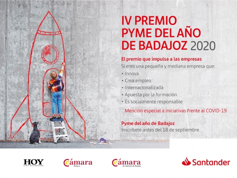 Banco Santander y Cámara de Badajoz lanzan la cuarta edición del Premio Pyme del Año