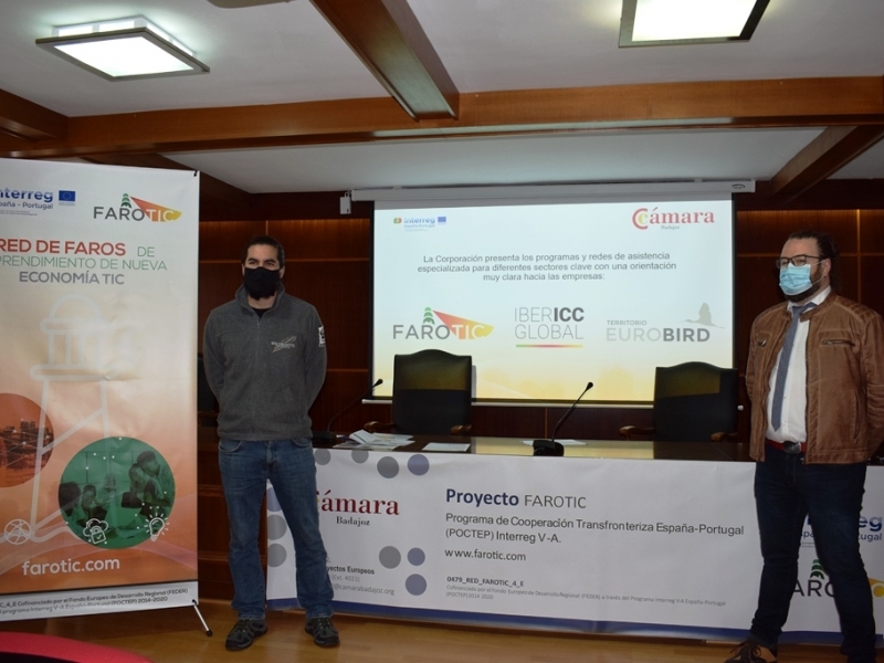 La Cámara de Badajoz presenta sus iniciativas Interreg POCTEP de asistencia sectorial especializada