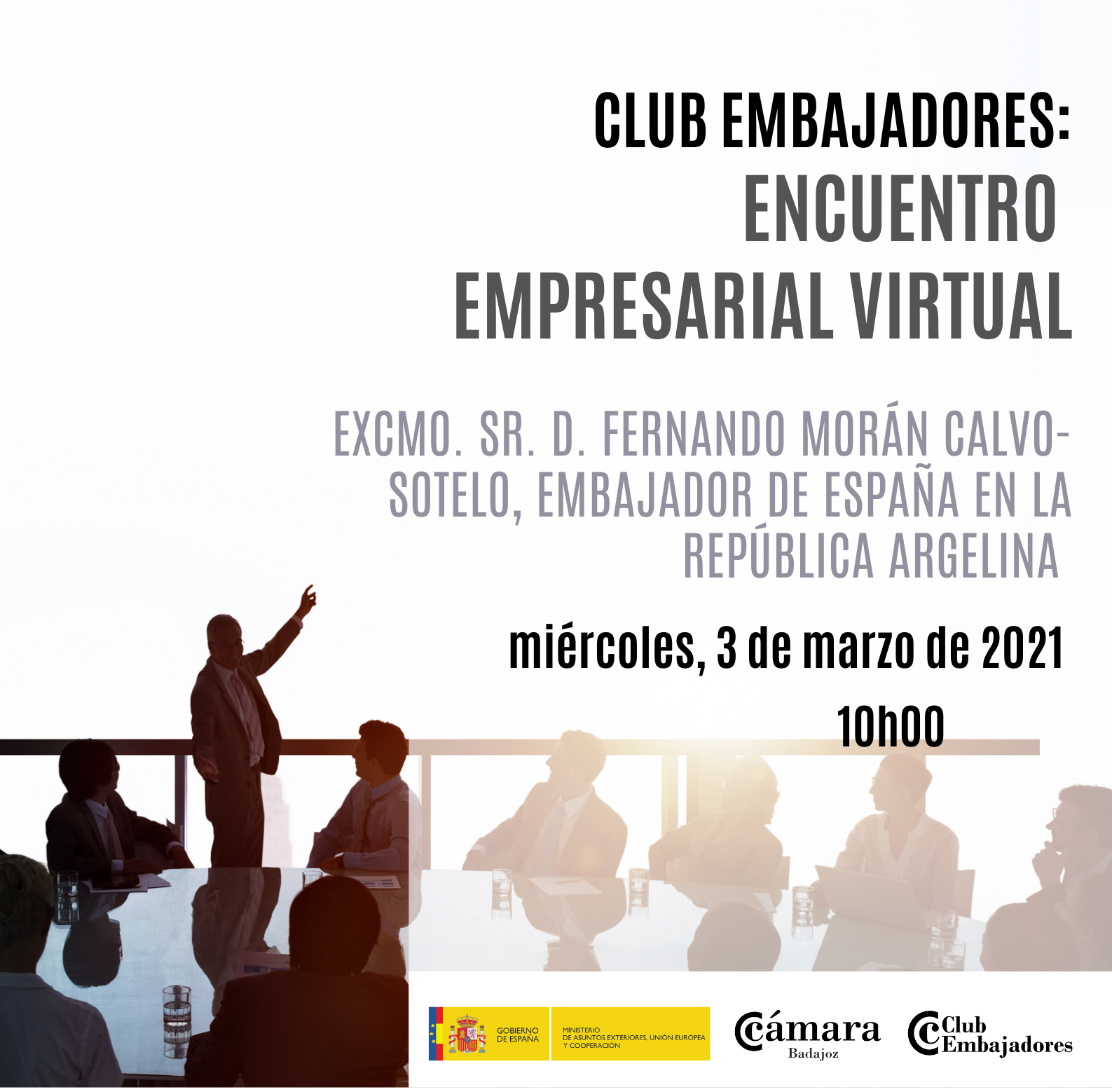 ENCUENTRO EMPRESARIAL VIRTUAL- Excmo. Sr. Embajador de España en Argelia