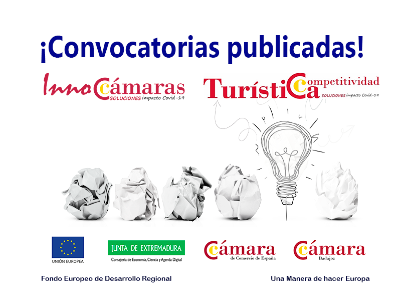 Publicadas las convocatorias de InnoCámaras y Competitividad Turística