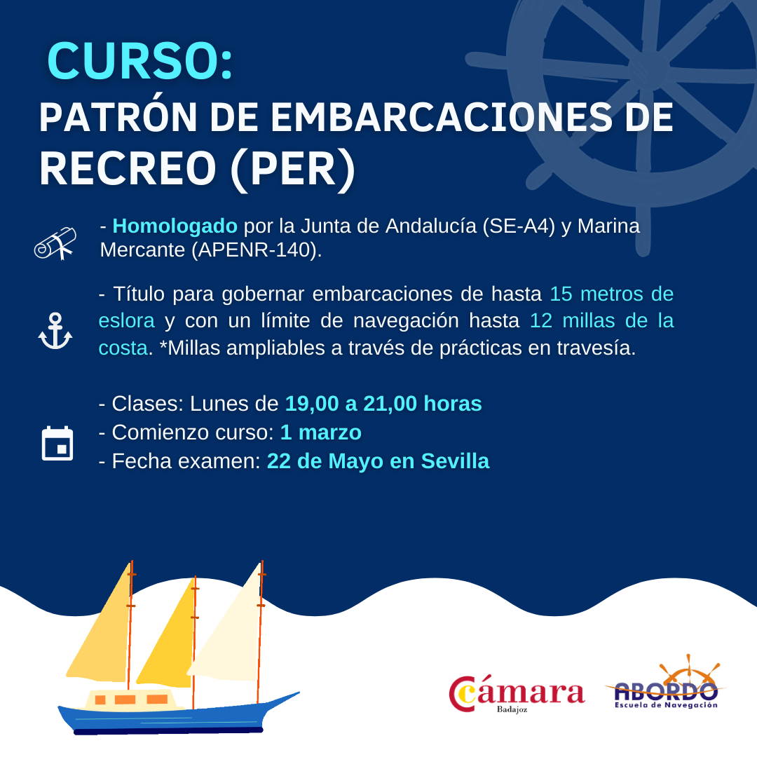 CURSO PATRÓN DE EMBARCACIONES DE RECREO (Online)