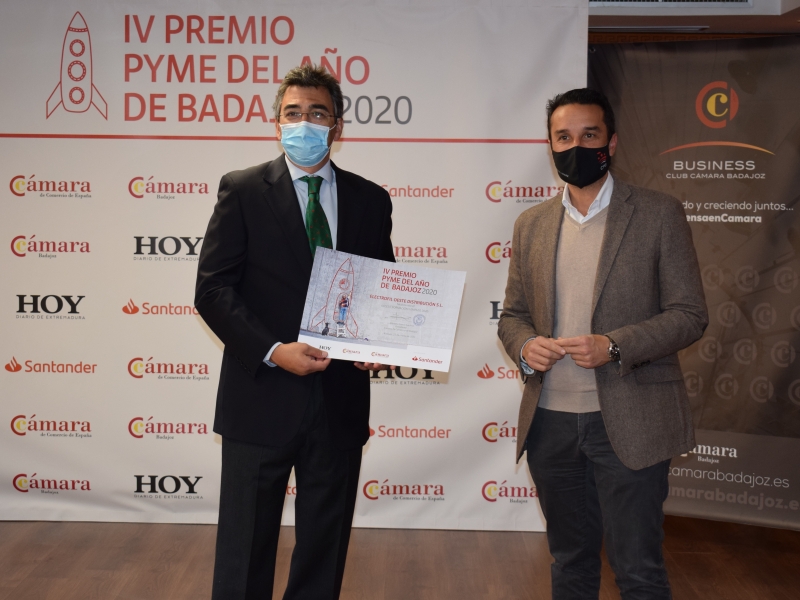 IAAS365 SL recoge el premio Pyme del año 2020 de Badajoz