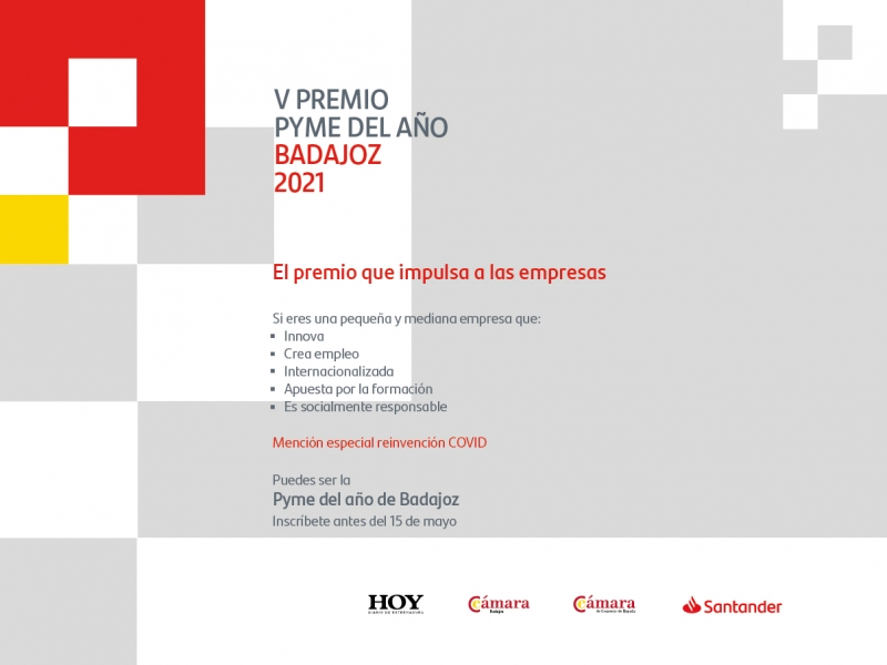 Cámara Badajoz y Santander lanzan la quinta edición del Premio Pyme del Año