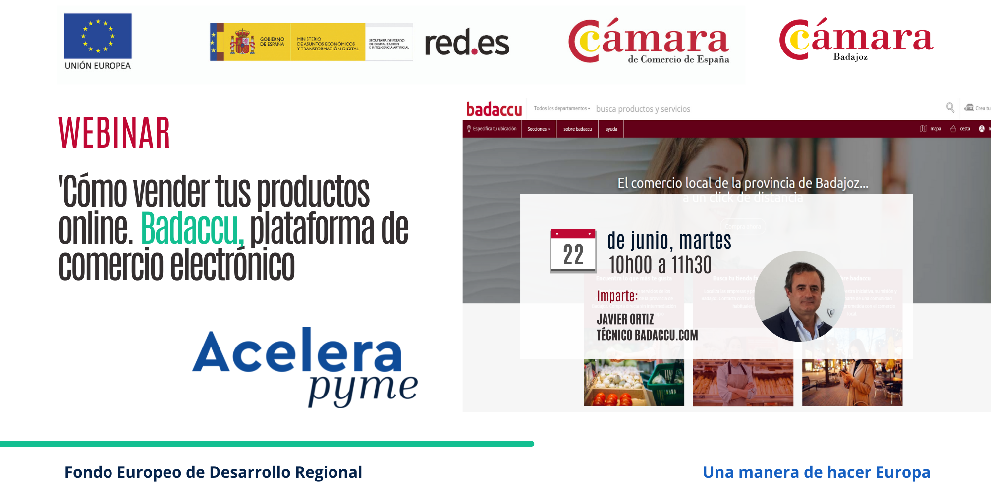 Webinar -  Cómo vender tus productos online. Badaccu, plataforma de comercio electrónico