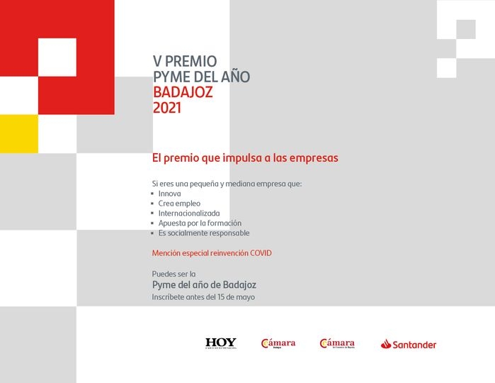 Banco Santander y Cámara de España amplían una semana el plazo de inscripción para el Premio Pyme del Año 2021