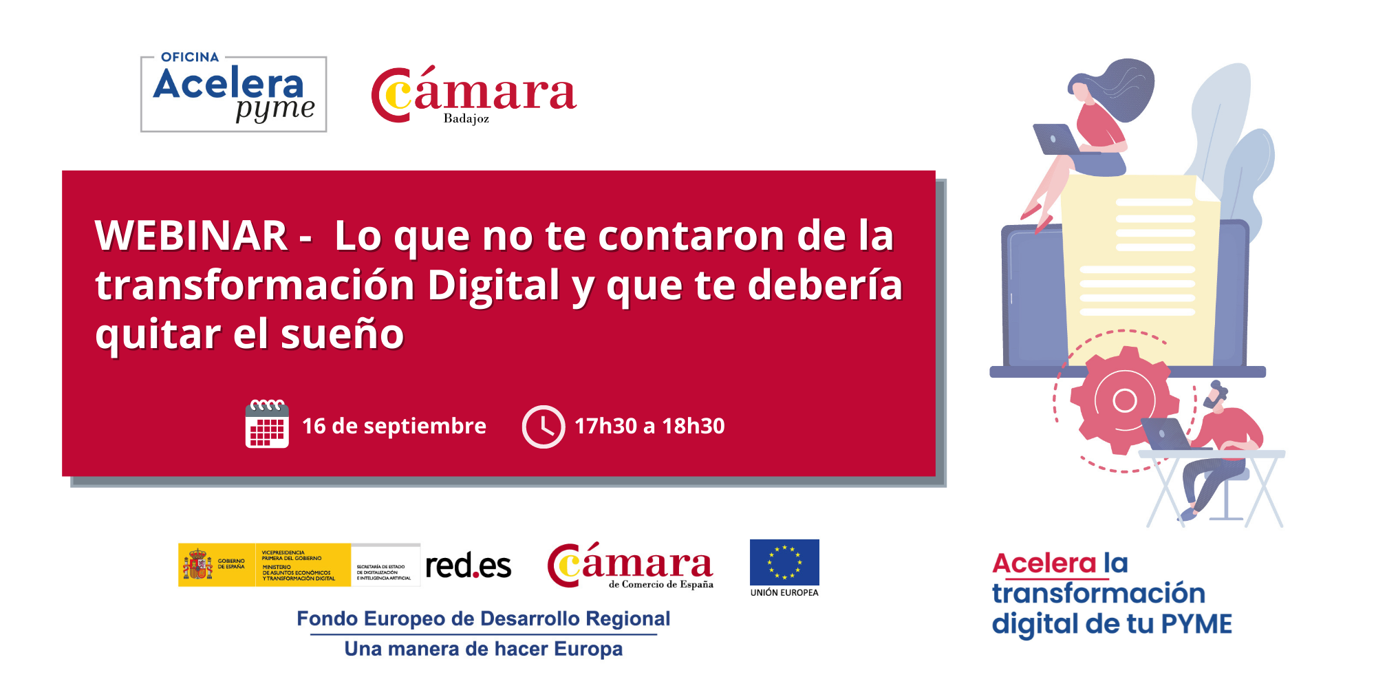 Webinar -  LO QUE NO TE CONTARON DE LA TRANSFORMACIÓN DIGITAL Y QUE TE DEBERÍA QUITAR EL SUEÑO