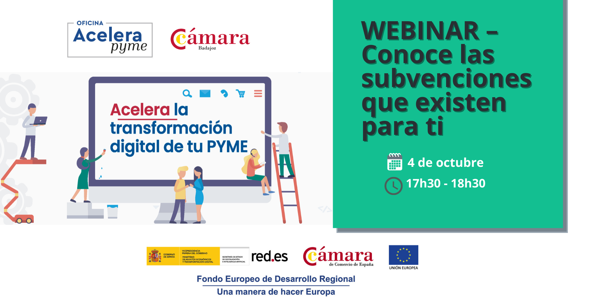 WEBINAR – Conoce las subvenciones que existen para ti