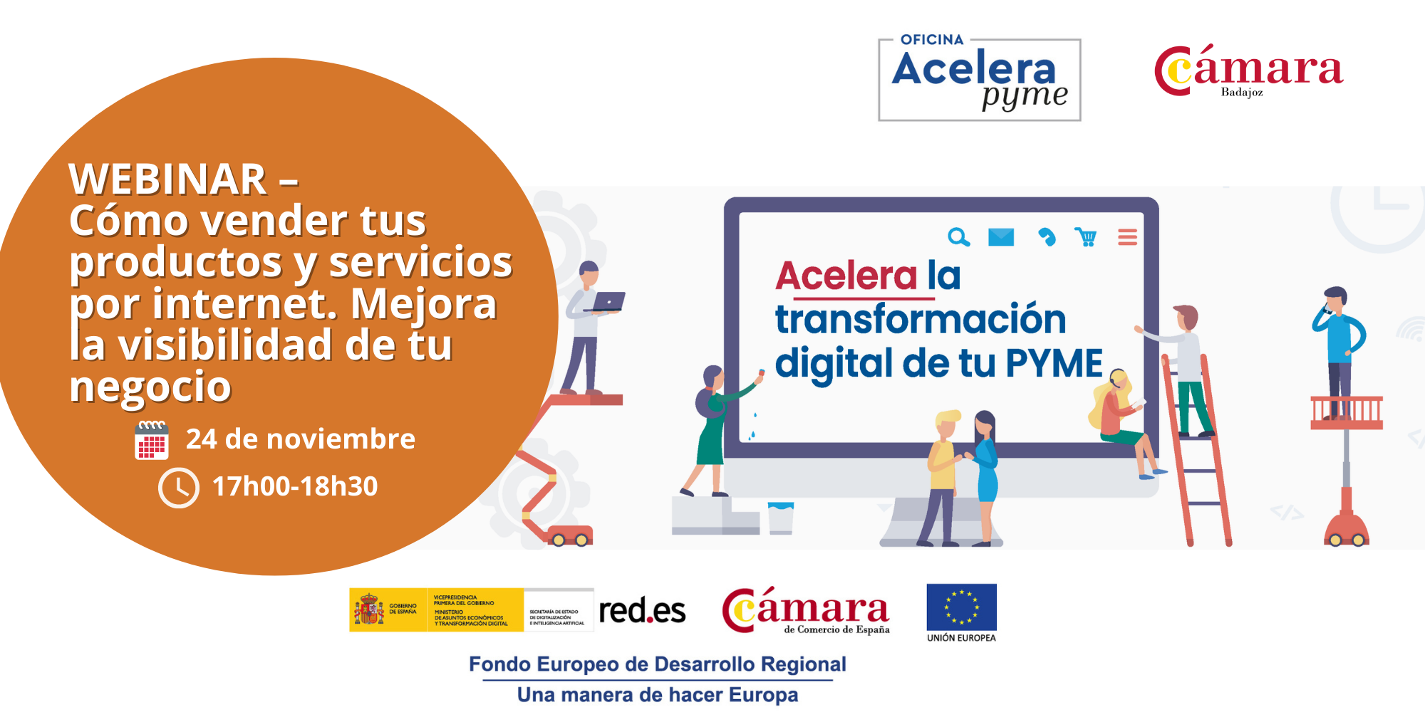 WEBINAR - CÓMO VENDER TUS PRODUCTOS Y SERVICIOS POR INTERNET. MEJORA LA VISIBILIDAD DE TU NEGOCIO