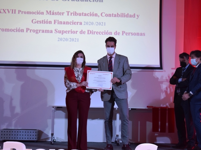 Clausura de la XXVII Promoción Máster Tributación, Contabilidad y Gestión Financiera y la primera promoción del Programa Superior en Dirección de Personas de la Cámara