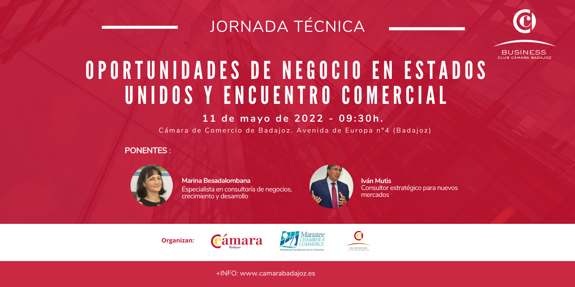 JORNADA TÉCNICA: Oportunidades de negocio en Estados Unidos y encuentro comercial