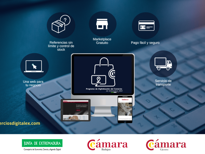 La Cámara de Badajoz impulsa la digitalización del comercio de Extremadura