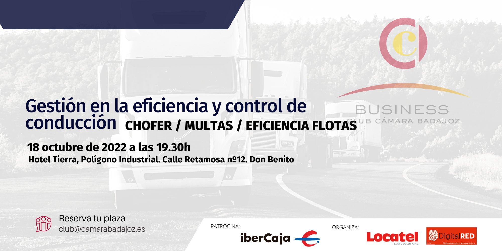 AFTERWORK: GESTION EN LA EFICIENCIA Y CONTROL DE CONDUCCION CHOFER / MULTAS / EFICIENCIA FLOTAS (Don Benito)