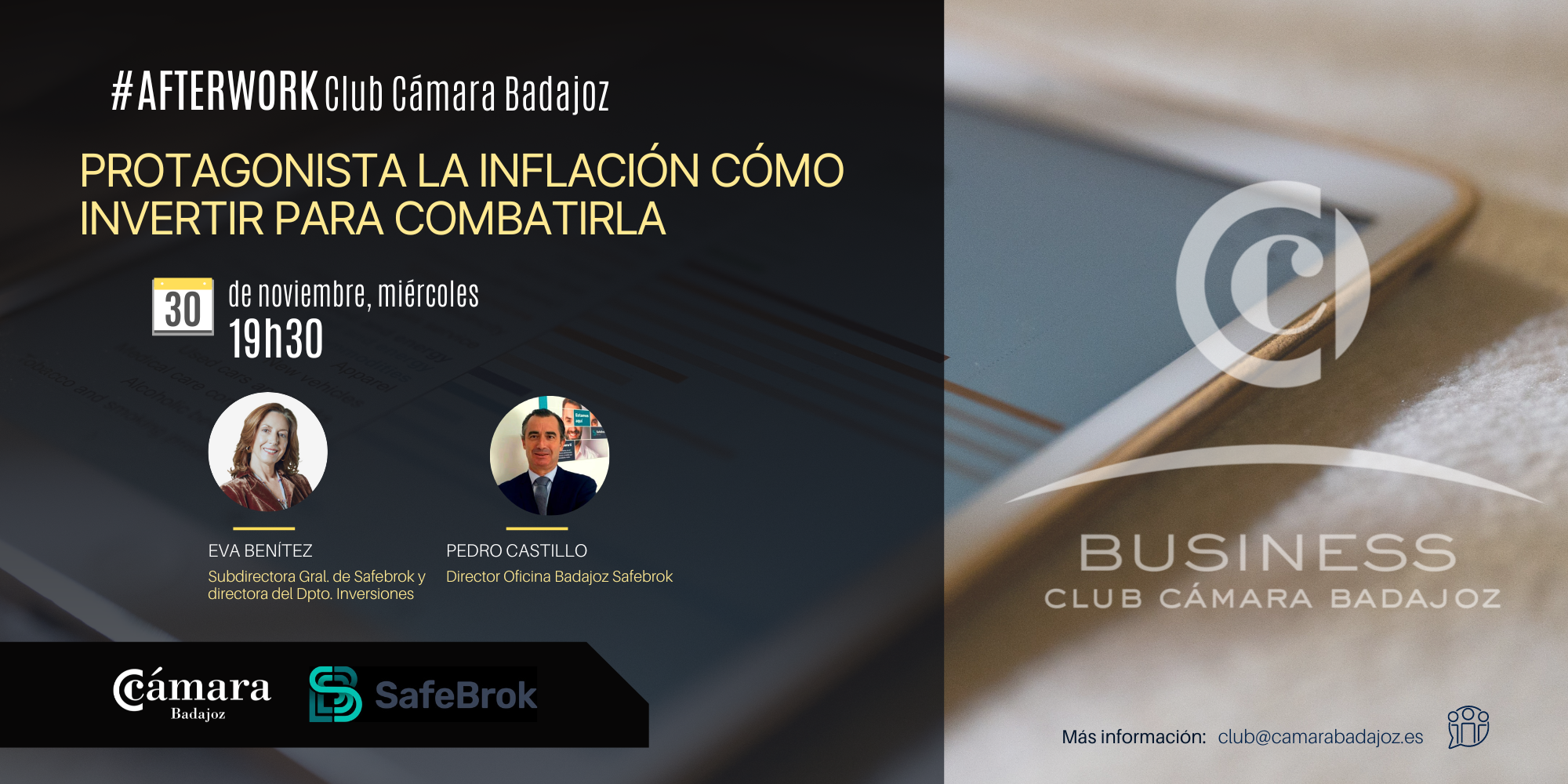 AFTERWORK - PROTAGONISTA LA INFLACIÓN. CÓMO INVERTIR PARA COMBATIRLA