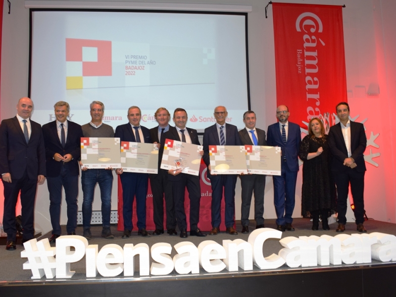 Dos empresas galardonadas en el Premio Pyme del Año de Cámara Badajoz, finalistas en el certamen nacional