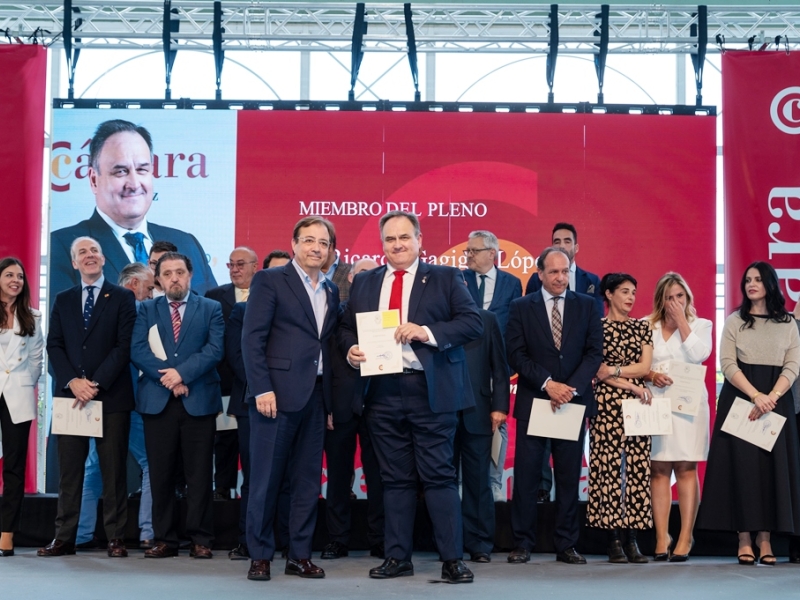 Se celebra el acto de presentación del nuevo Pleno de la Cámara de Comercio de Badajoz