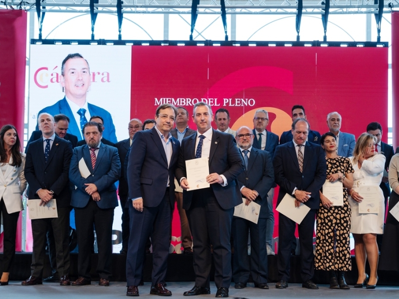 Se celebra el acto de presentación del nuevo Pleno de la Cámara de Comercio de Badajoz