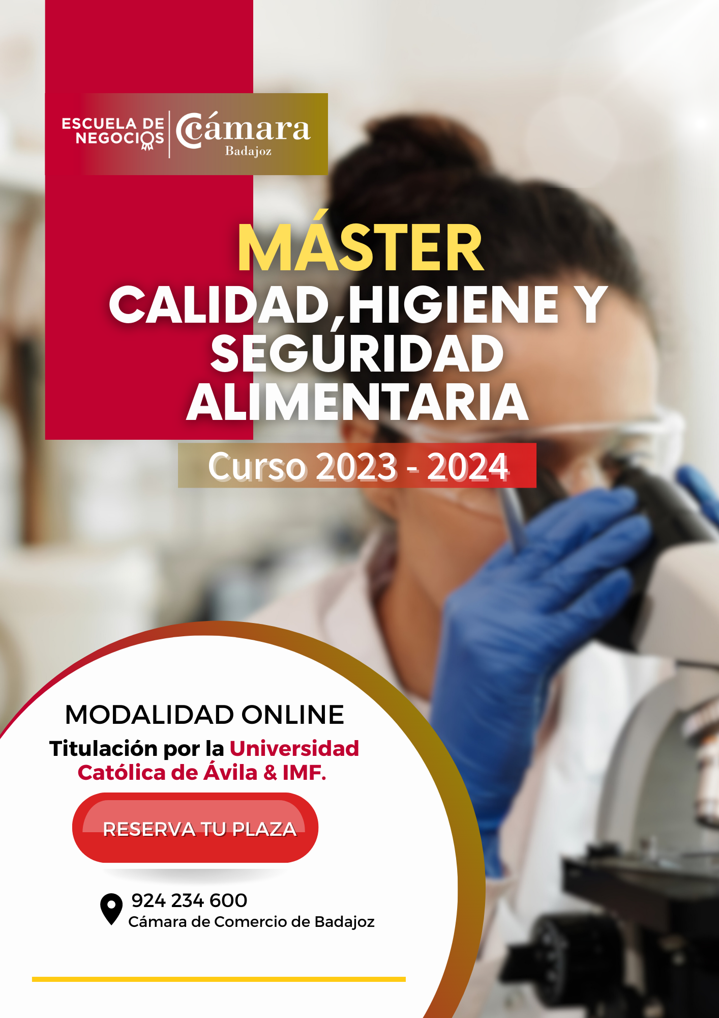 MÁSTER EN CALIDAD, HIGIENE Y SEGURIDAD ALIMENTARIA