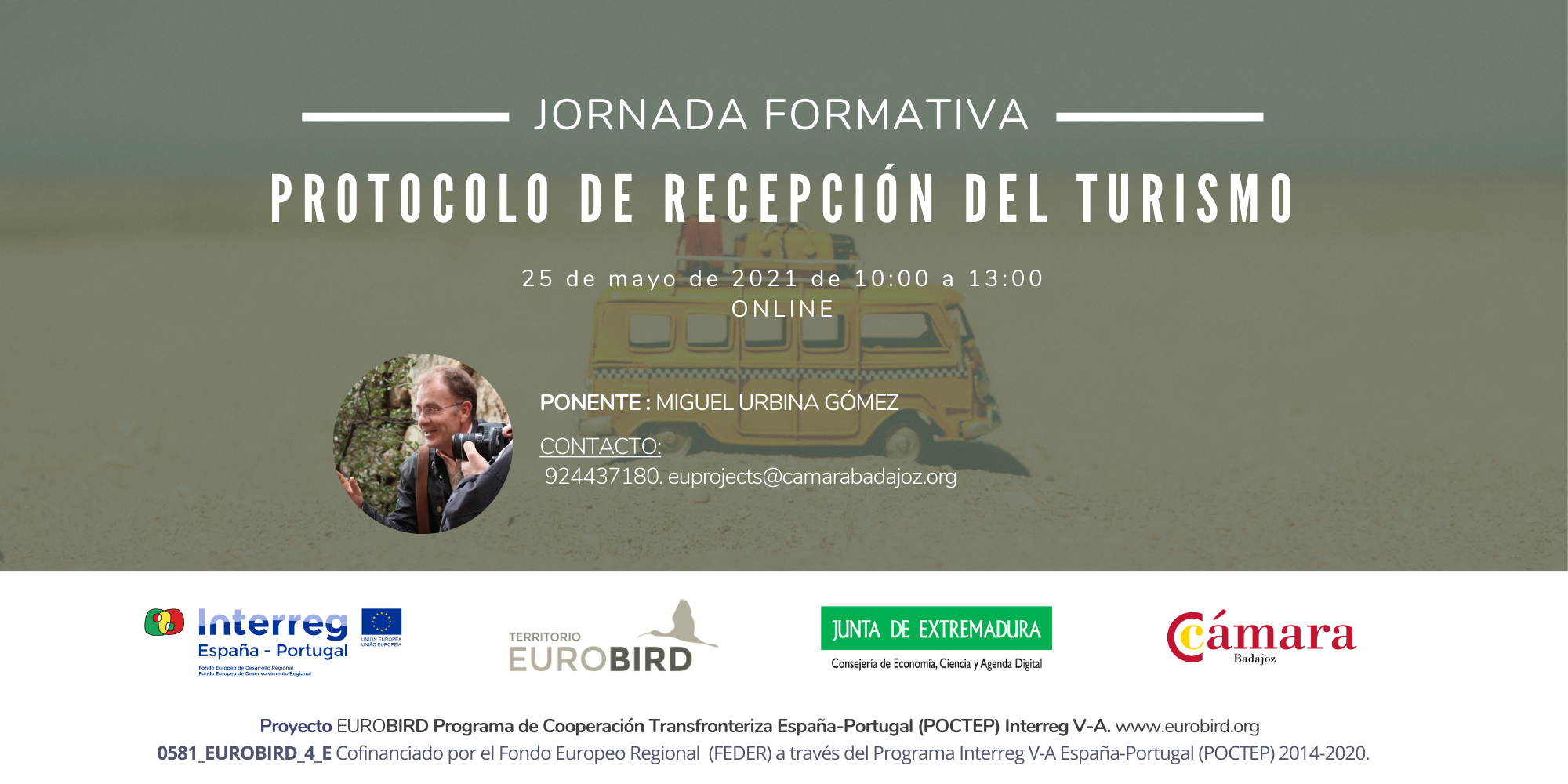 Jornada formativa EUROBIRD: PROTOCOLO DE RECEPCIÓN DEL TURISMO