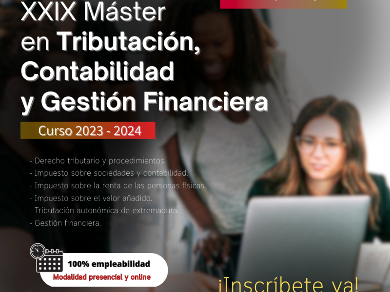 En marcha la edición XXIX del Máster en Tributación, Contabilidad y Gestión Financiera de la Cámara