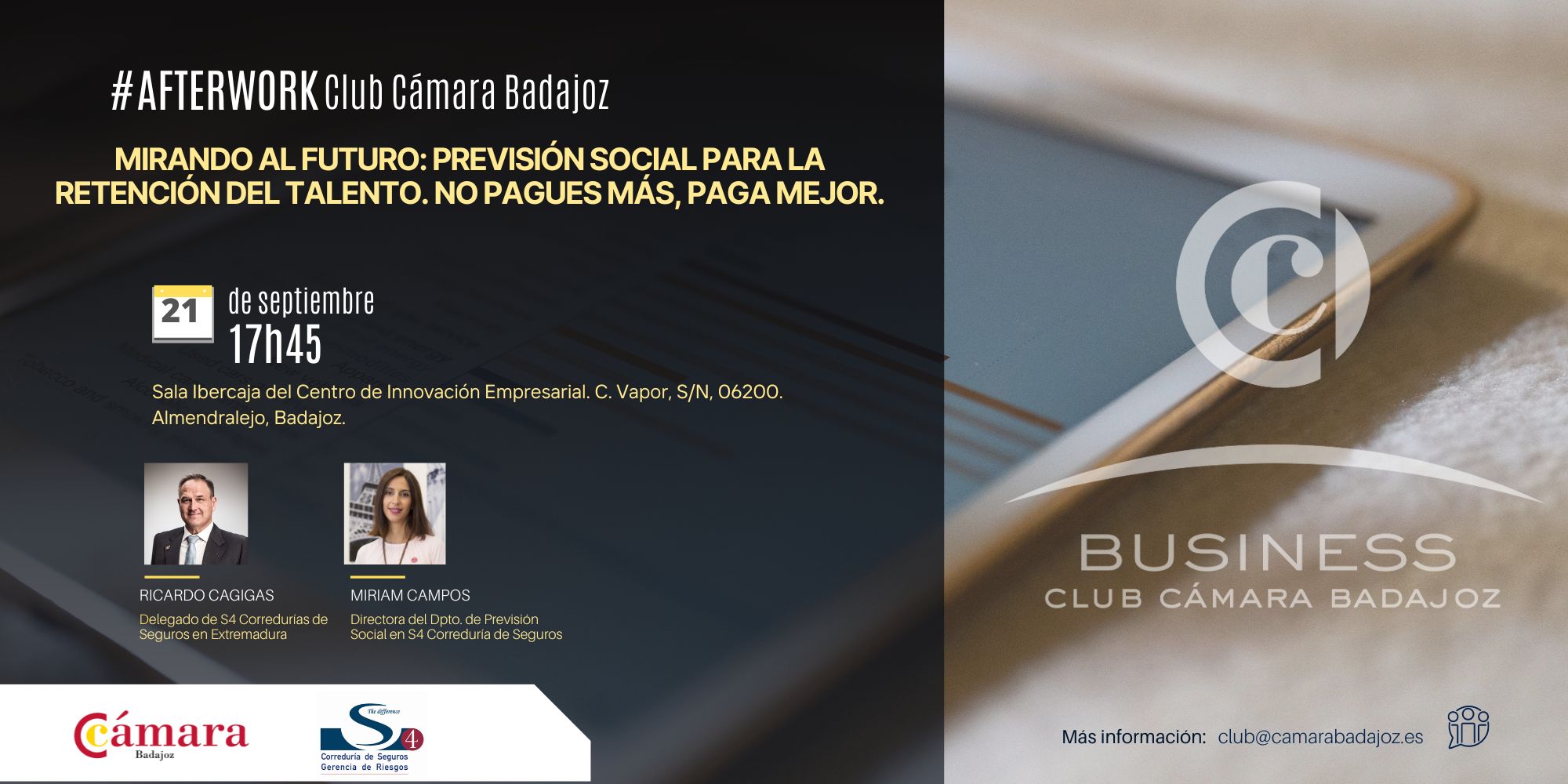 #AFTERWORK MIRANDO AL FUTURO: PREVISIÓN SOCIAL PARA LA RETENCIÓN DEL TALENTO. NO PAGUEMOS MÁS, PAGUEMOS MEJOR.