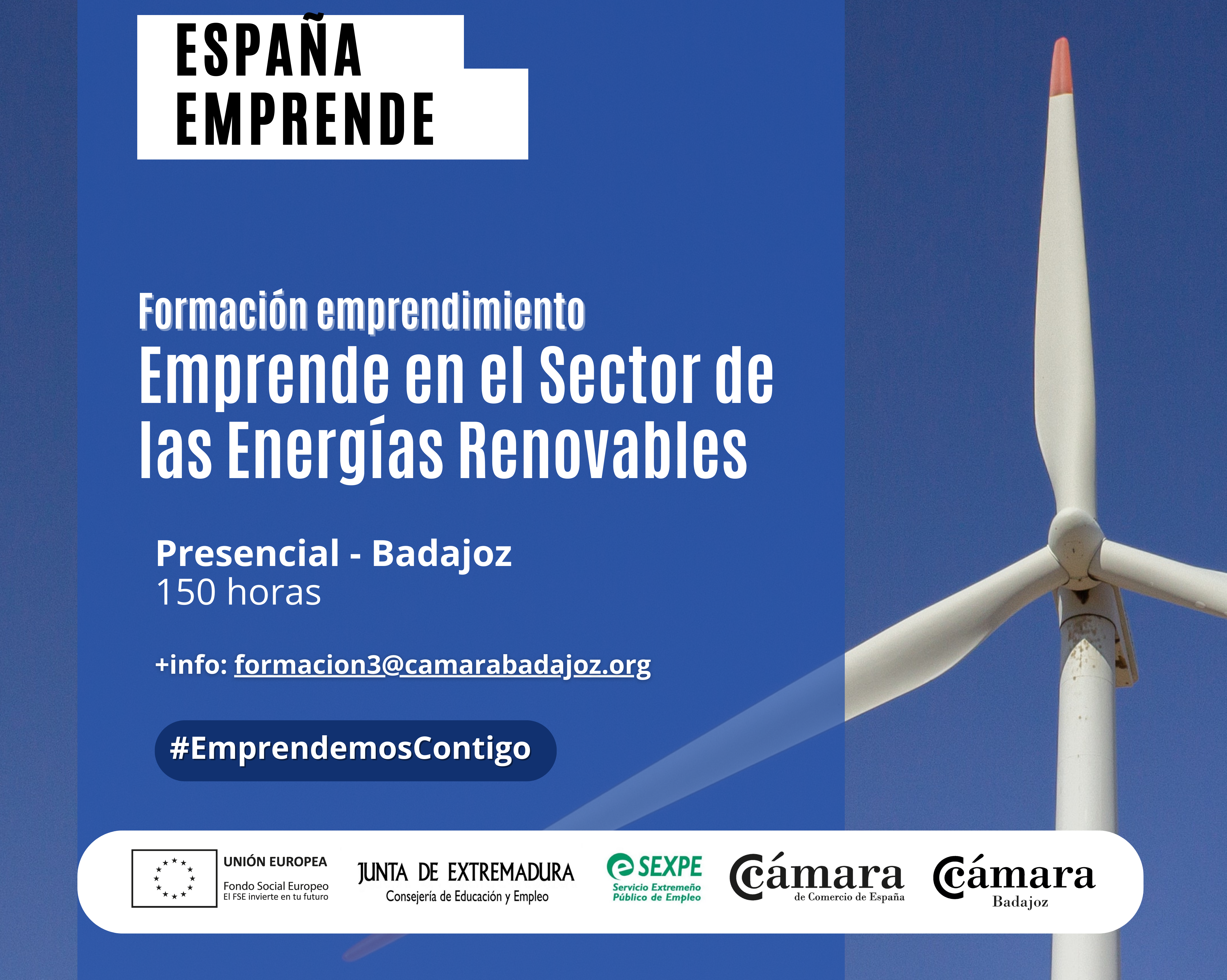 CURSO ESPAÑA EMPRENDE: EMPRENDE EN EL SECTOR DE LAS ENERGIAS RENOVABLES