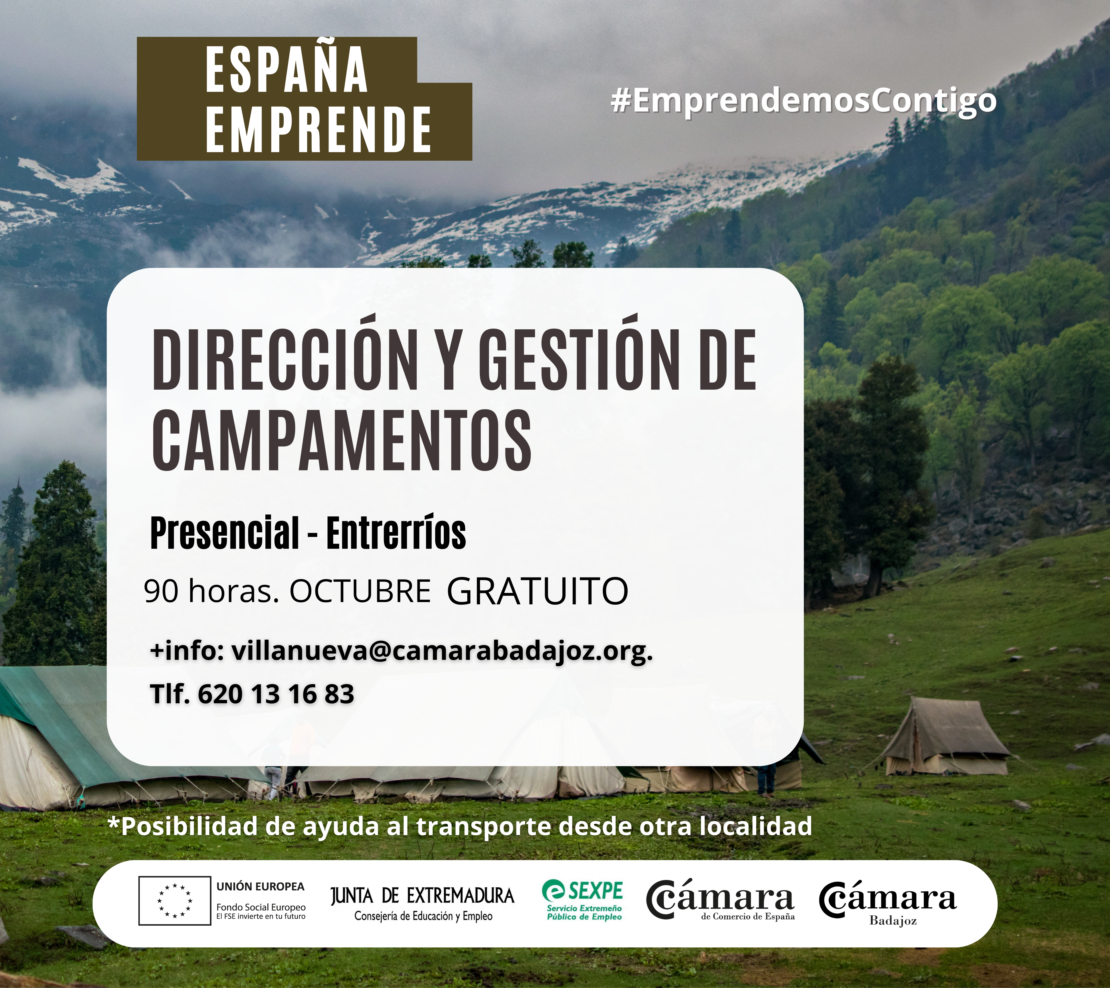  CURSO ESPAÑA EMPRENDE: DIRECCIÓN Y GESTIÓN DE CAMPAMENTOS