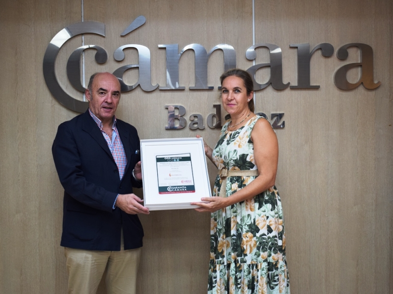 Garantía Cámara entrega el certificado ODS a Excarbri SL.-