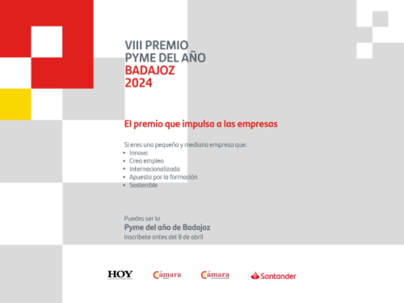 Banco Santander y Cámara de España amplían hasta el 22 de abril el plazo para inscribirse en el Premio Pyme del Año 2024