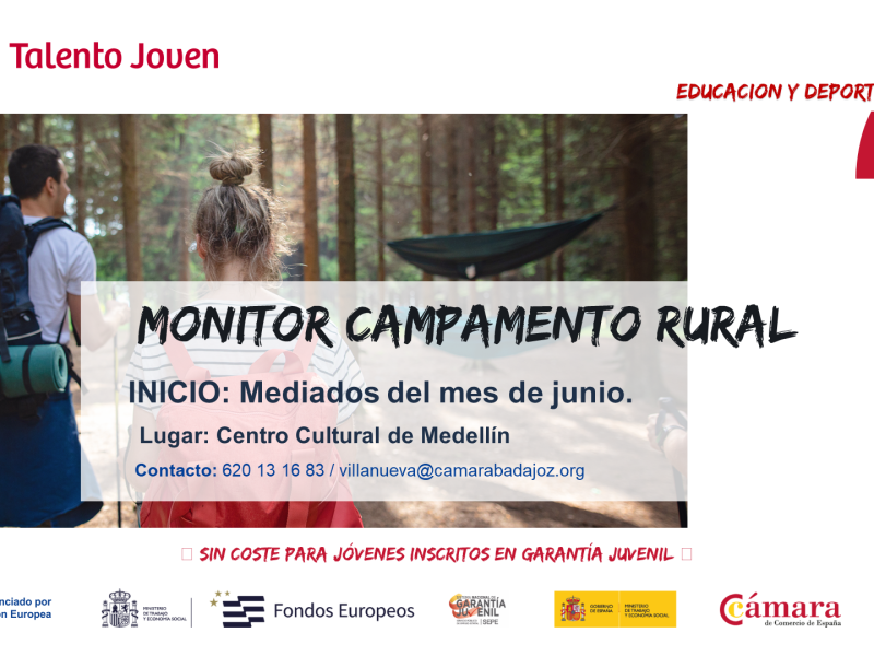 MONITOR CAMPAMENTO RURAL