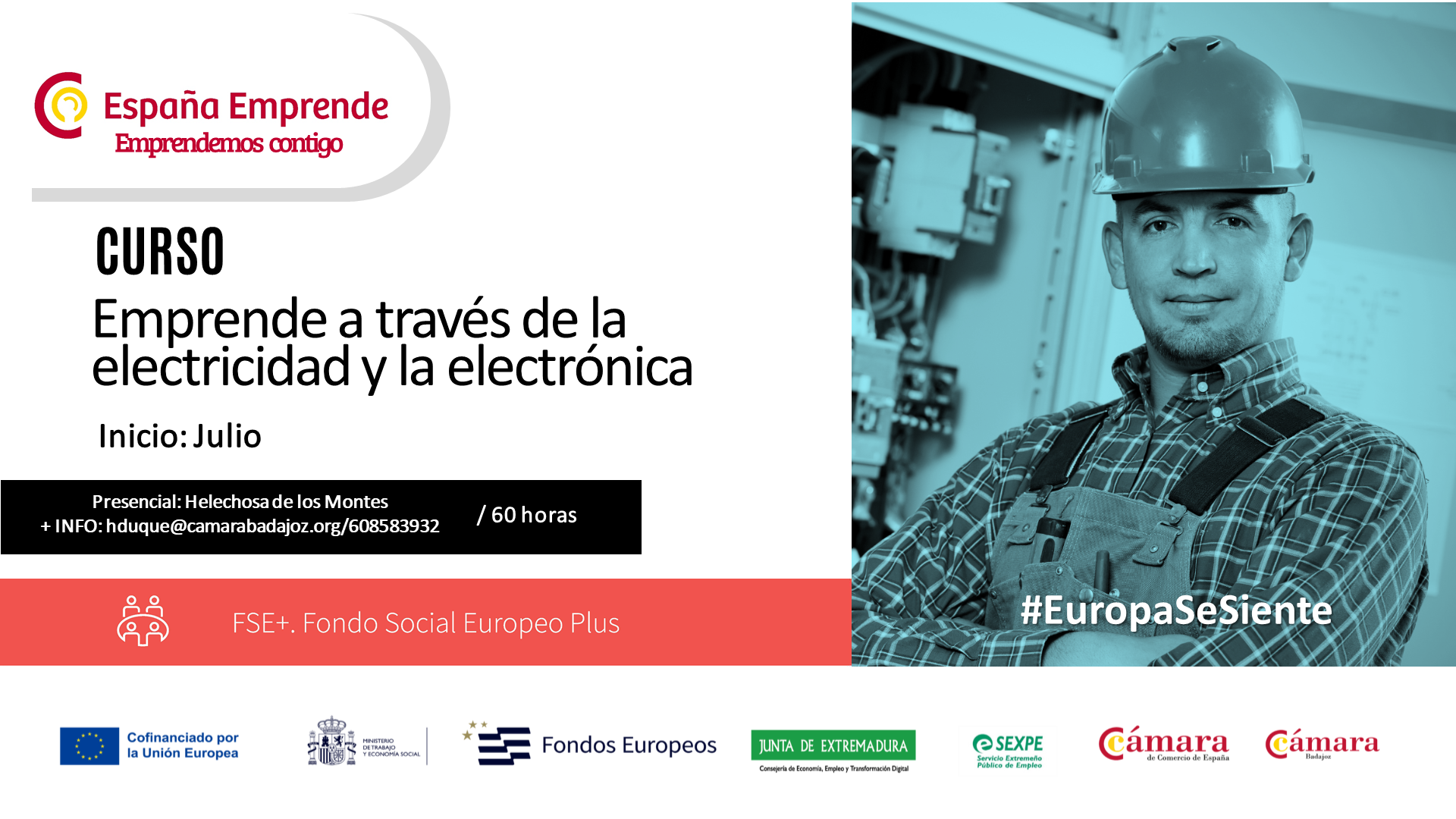 CURSO ESPAÑA EMPRENDE: Emprende a través de la Electricidad y la Electrónica