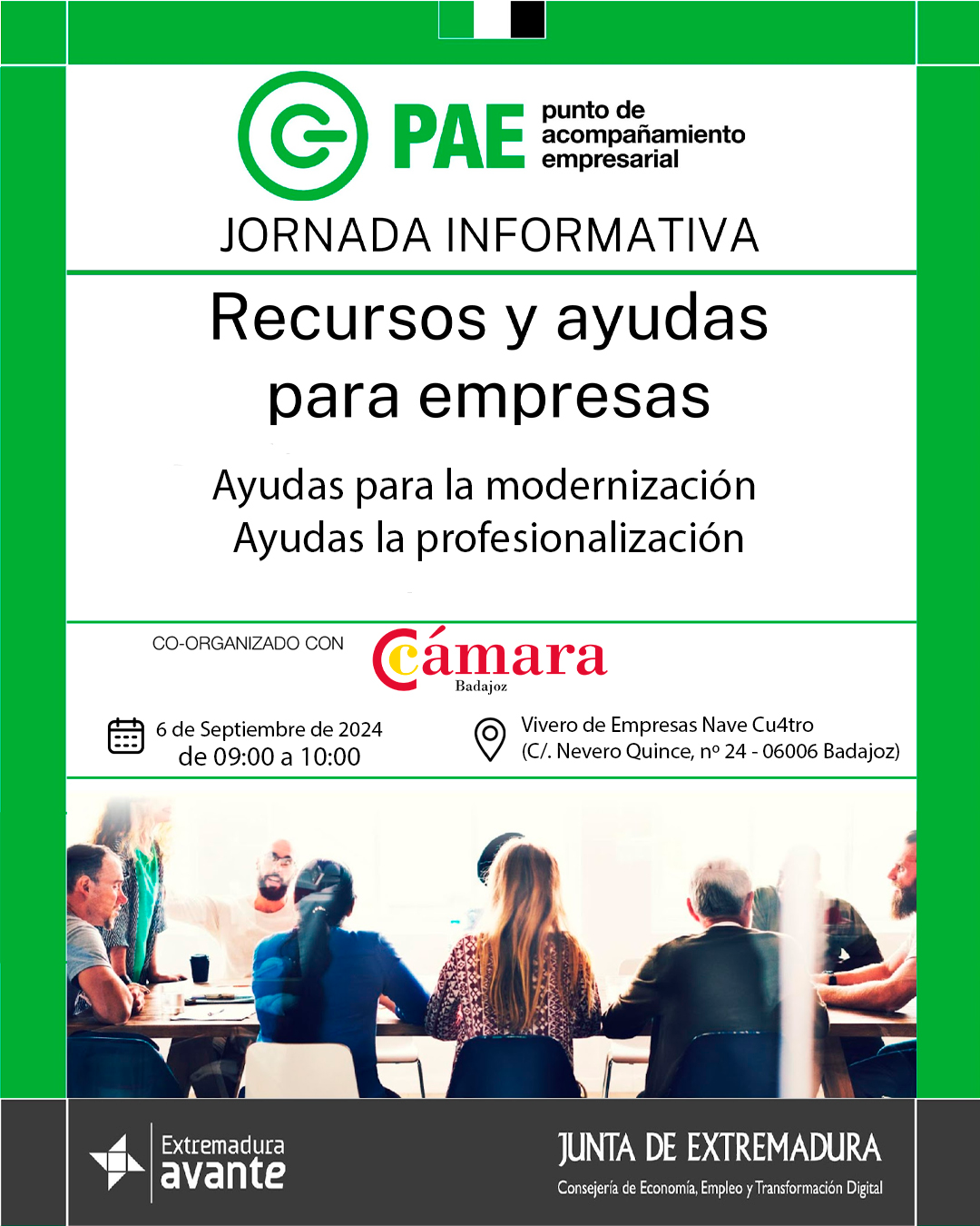 Jornada informativa: Recursos y ayudas para empresas