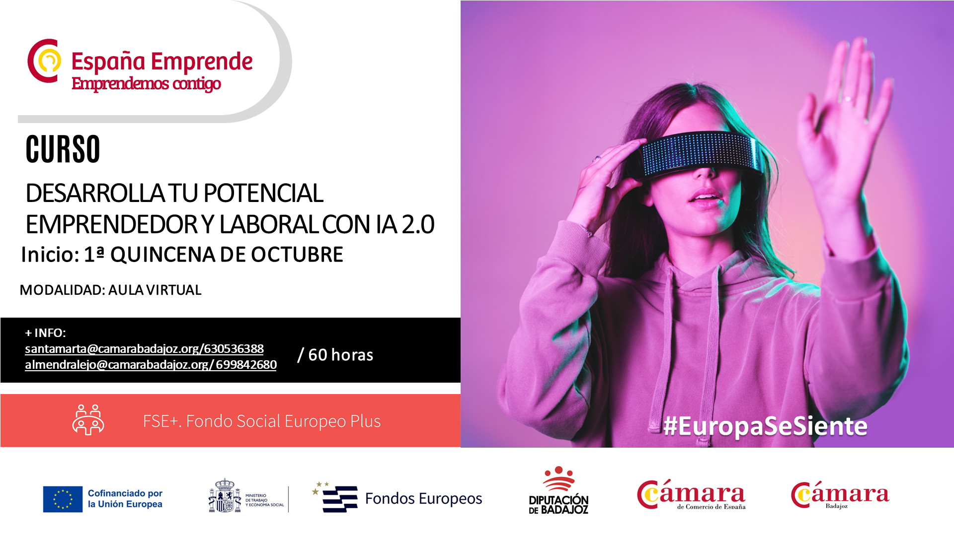 CURSO ESPAÑA EMPRENDE: DESARROLLANDO TU POTENCIAL EMPRENDEDOR Y LABORAL CON IA 2.0