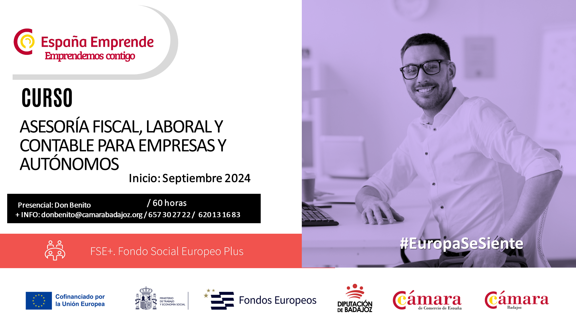 CURSO ESPAÑA EMPRENDE: ASESORÍA FISCAL, LABORAL Y CONTABLE PARA EMPRESAS Y AUTÓNOMOS