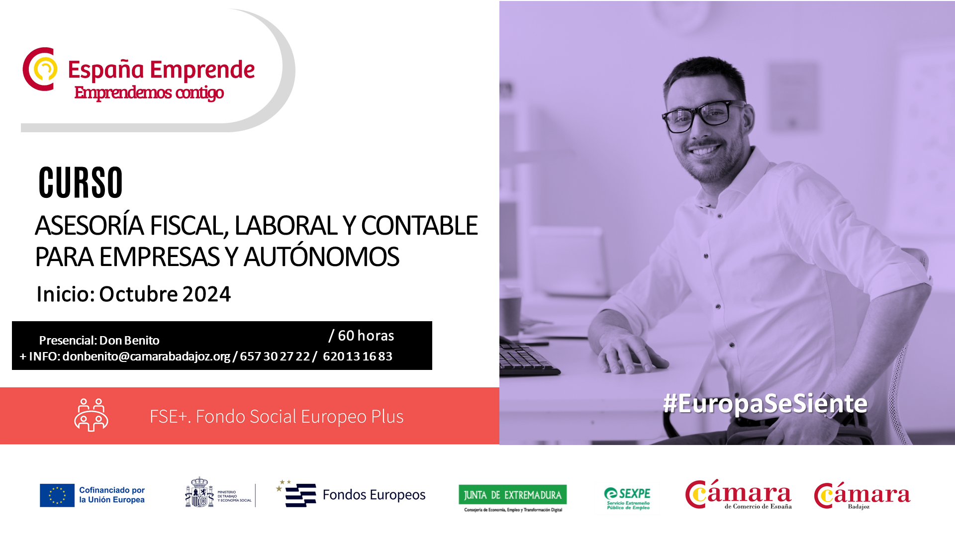 CURSO ESPAÑA EMPRENDE: ASESORÍA FISCAL, LABORAL Y CONTABLE PARA EMPRESAS Y AUTÓNOMOS