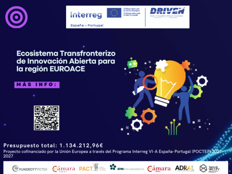 DRIVEN: Open Innovation Driven Economy  Programa España & Portugal (POCTEP) 2021-2027