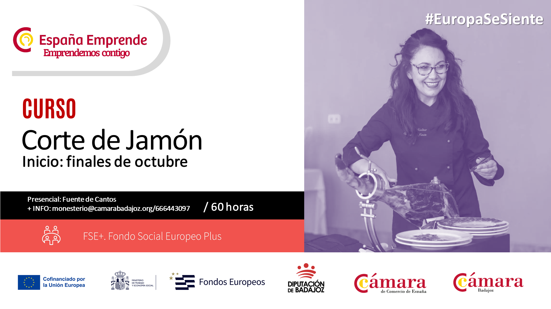 CURSO ESPAÑA EMPRENDE: Corte de Jamón