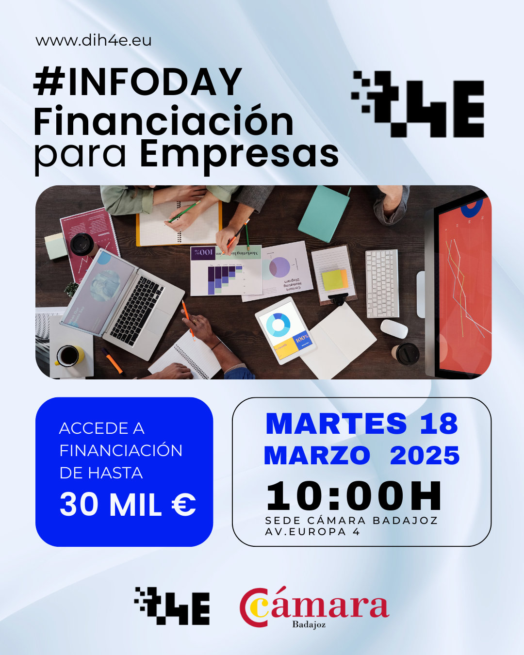 INFO-DAY DIHTech4E: Financiación para Empresas y Digitalización